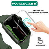 Forzacase Apple Watch Series 9 45 mm ile uyumlu Hydrogel Esnek Ekran Koruma Filmi 2 Adet - FC250