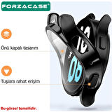 Forzacase Xiaomi Redmi Watch 3 Active ile uyumlu Önü Kapalı Ekran Korumalı Silikon Kılıf - FC256