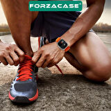 Forzacase Apple Watch 42 / 44 / 45 / 49 mm uyumlu Kancalı Kumaş Kordon Kayış - FC269