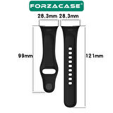Forzacase Xiaomi Redmi Watch 3 Uyumlu  Silikon Kordon Kayış - FC275