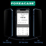 Forzacase iPhone 16e ile uyumlu Privacy Hayalet Ekran Koruyucu Seramik Film - FC292