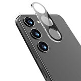 Forzacase Samsung Galaxy S24 FE ile uyumlu Kamera Lens Koruma Halkası Siyah - FC377