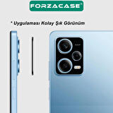 Forzacase Samsung Galaxy S24 FE ile uyumlu Kamera Lens Koruma Halkası Siyah - FC377