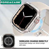 Forzacase Apple Watch Ultra / Ultra 2 49mm Önü Açık Ekran Korumalı Silikon Kılıf - FC380