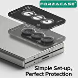 Forzacase Samsung Galaxy Z Fold 6 ile uyumlu Kamera Camı Lens Koruyucu Halka Seti - FC381