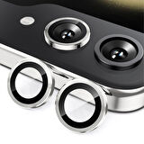 Forzacase Samsung Galaxy Z Flip 6 ile uyumlu Kamera Camı Lens Koruyucu Halka Seti - FC381