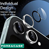 Forzacase Samsung Galaxy Z Flip 6 ile uyumlu Kamera Camı Lens Koruyucu Halka Seti - FC381