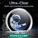 Forzacase Samsung Galaxy Z Flip 6 ile uyumlu Kamera Camı Lens Koruyucu Halka Seti - FC381