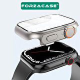 Forzacase Apple Watch SE 44mm uyumlu Full Ekran Kasa Koruyucu ve Watch Ultra Çevirici Kılıf - FC398