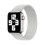 Forzacase Apple Watch 9 41mm için Hasır Örgü Solo Loop Kordon Kayış - FC401