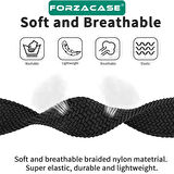 Forzacase Apple Watch 11 Series 46mm ile Uyumlu Hasır Örgü Solo Loop Kordon Kayış - FC401