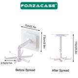 Forzacase 360 Derece Dönen 6 Pençe Askı Aparatı Kendinden Yapışkanlı Ev Mutfak Banyo için - FC413