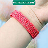 Forzacase Xiaomi Mi Band 8 için Esnek Hasır Örgü Kordon Kayış - FC429