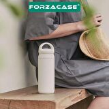 Forzacase Japon Tarzı Paslanmaz Çelik 500 ml Sıcak Soğuk Tutan Çay Kahve Su El Termosu - FC431 Siyah