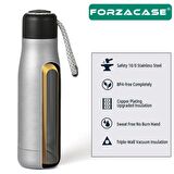Forzacase Paslanmaz Çelik 500 ml Sıcak Soğuk Tutan Çay Kahve Su İpli El Termosu - FC433 Mavi