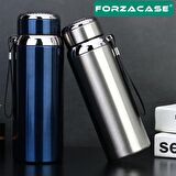 Forzacase Paslanmaz Çelik 1 Litre 8 Saat Sıcak Soğuk Tutan Çay Kahve Su Termosu - FC434