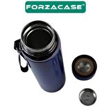 Forzacase Paslanmaz Çelik 1 Litre 8 Saat Sıcak Soğuk Tutan Çay Kahve Su Termosu - FC434
