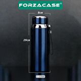 Forzacase Paslanmaz Çelik 1 Litre 8 Saat Sıcak Soğuk Tutan Çay Kahve Su Termosu - FC434