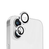 Forzacase iPhone 16 ile uyumlu Parmak İzi Bırakmayan Anti-Reflective Kamera Lens Koruyucu - FC438