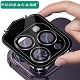 Forzacase iPhone 16 ile uyumlu Parmak İzi Bırakmayan Anti-Reflective Kamera Lens Koruyucu - FC438