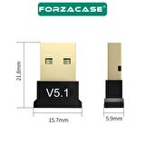 Forzacase Mini v5.1 USB Bluetooth Dongle 5.1 Bluetooth Adaptör - FC443