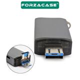 Forzacase USB 3.0 Type C Micro USB Kart Okuyucu 3in1 USB OTG SD/TF - FC447