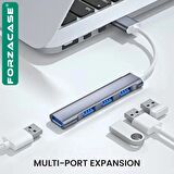 Forzacase USB 3.0 to USB 2.0 Port Çoğaltıcı Hub 4in1 OTG Adaptör 4lü USB Çoklayıcı - FC448