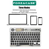 Forzacase Tablet ve Telefonlar için 7 Renk RGB LED Işıklı Kablosuz Bluetooth Klavye - FC461