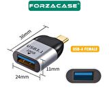 Forzacase Type C to OTG Adaptör USB 3.0 10 Gbps Veri Aktarma Adaptörü - FC462