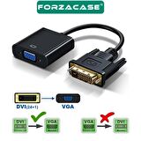 Forzacase DVI to VGA 1080p 24+1 VGA Dönüştürücü Adaptör - FC472