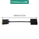 Forzacase DVI to VGA 1080p 24+1 VGA Dönüştürücü Adaptör - FC472