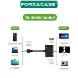 Forzacase 4in1 HDMI TO VGA Adaptör Type C Aux Çevirivi Adaptör - FC504