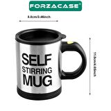 Forzacase Paslanmaz Çelik 400 ml Sıcak Soğuk Tutan Otomatik Karıştırıcılı Bardak Termos - FC531