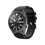 Forzacase Samsung Galaxy Gear S3 / Classic / Frontier için Tokalı Silikon Kordon Kayış - FC536