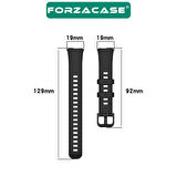 Forzacase Huawei Band 8 için Tokalı Silikon Kordon Kayış - FC541