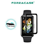 Forzacase Huawei Band 8 ile uyumlu Silikon Kordon Kayış + Ekran Koruma Filmi - FC541