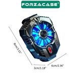 Forzacase 6500 RPM Kablolu Işıklı Manyetik Tablet ve Telefon Soğutucu Isı Önleyici Fan - FC563