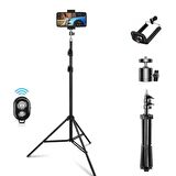 Forzacase Xiaomi Redmi Mi Poco Telefonlar ile uyumlu Bluetooth Kumandalı Alüminyum Tripod 2m FC576