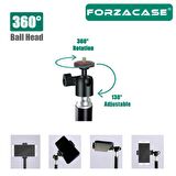 Forzacase Xiaomi Redmi Mi Poco Telefonlar ile uyumlu Bluetooth Kumandalı Alüminyum Tripod 2m FC576