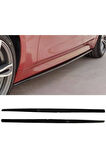 Honda Civic Fb7 2011-2016 F30 Düz Yan Marşpiyel Eki 4 Parça Ön Ek Piano Black Set