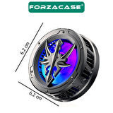 Forzacase 5000 RPM Kablolu RGB Işıklı Manyetik Tablet ve Telefon Soğutucu Isı Önleyici Fan - FC601