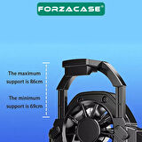 Forzacase 6500 RPM Çift Fanlı Kablosuz Şarjlı 300 mAh Cep Telefonu Isı Önleyici Soğutucu Fan - FC603