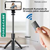 Forzacase 3 Ayak 70 cm Kamera Tripodu + Döner Başlık Telefon Tutucu - FC627