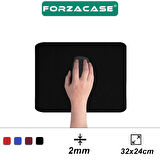 Forzacase Kaydırmaz Silikon Tabanlı Mat Mouse Pad 32x24cm Siyah - FC638