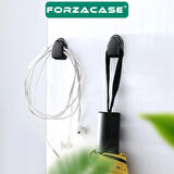 Forzacase 10’lu Vantuzlu Banyo Mutfak Raf Fotoğraf Çerçeve Askısı Kanca Tipi - FC648