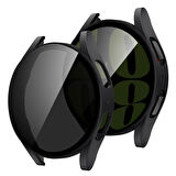 Forzacase Samsung Galaxy Watch 6 44 mm uyumlu Privacy Hayalet Ekran Korumalı Sert Rubber Kılıf FC675