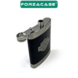 Forzacase Taşınabilir Paslanmaz Çelik İçeçek Matarası Cep Şişesi 9 oz / 270 ml - FC680