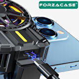 Forzacase 5000 RPM Kablolu Işıklı Cep Telefonu Soğutucu Isı Önleyici Fan - FC690