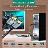 Forzacase DP to DP Kablo 8K 60hz / 4K 144hz Görüntü Aktarıcı Kablo 1,5 metre - FC749