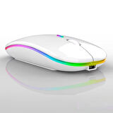 Forzacase 1600 DPI Şarj Edilebilir 2.4 GHz RGB Bluetooth Kablosuz Mouse - FC750B